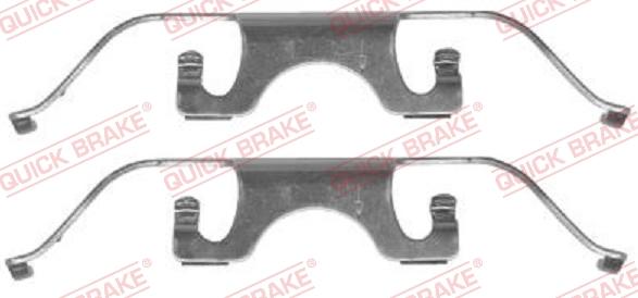 QUICK BRAKE 1091224 - Piederumu komplekts, Disku bremžu uzlikas autospares.lv