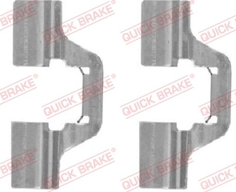 QUICK BRAKE 109-1749-1 - Accessory Kit for disc brake Pads www.autospares.lv