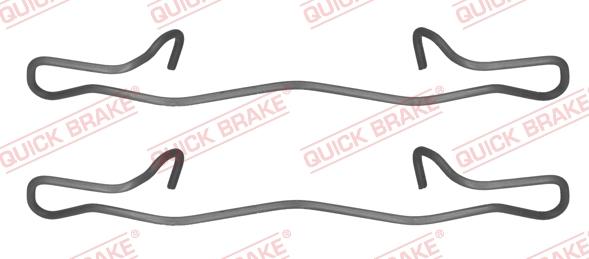 QUICK BRAKE 1091755 - Комплектующие для колодок дискового тормоза www.autospares.lv