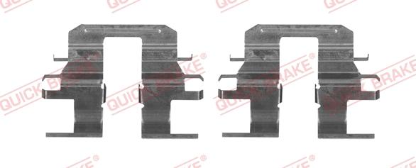 QUICK BRAKE 109-1753-1 - Piederumu komplekts, Disku bremžu uzlikas www.autospares.lv