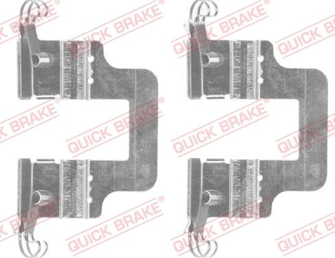 QUICK BRAKE 109-1766-1 - Accessory Kit for disc brake Pads www.autospares.lv