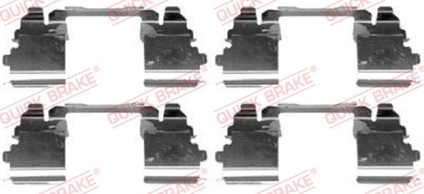 QUICK BRAKE 1091768 - Piederumu komplekts, Disku bremžu uzlikas autospares.lv