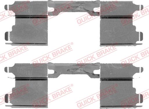 QUICK BRAKE 109-1762-1 - Piederumu komplekts, Disku bremžu uzlikas autospares.lv