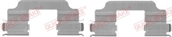 QUICK BRAKE 109-1709-1 - Accessory Kit for disc brake Pads www.autospares.lv