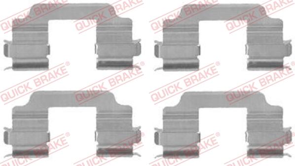 QUICK BRAKE 109-1709 - Accessory Kit for disc brake Pads www.autospares.lv