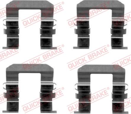 QUICK BRAKE 1091704 - Комплектующие для колодок дискового тормоза www.autospares.lv