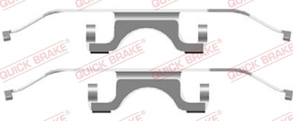 QUICK BRAKE 1091702 - Piederumu komplekts, Disku bremžu uzlikas autospares.lv