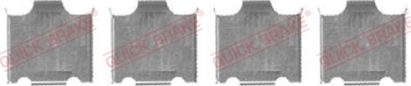 QUICK BRAKE 109-1718-1 - Piederumu komplekts, Disku bremžu uzlikas www.autospares.lv