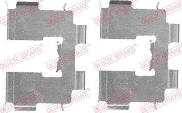 QUICK BRAKE 109-1717-1 - Accessory Kit for disc brake Pads www.autospares.lv