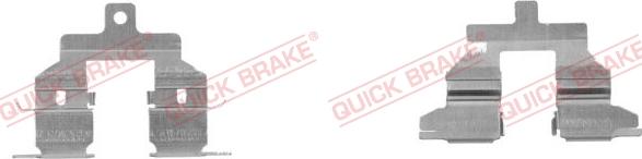 QUICK BRAKE 109-1737-1 - Piederumu komplekts, Disku bremžu uzlikas www.autospares.lv