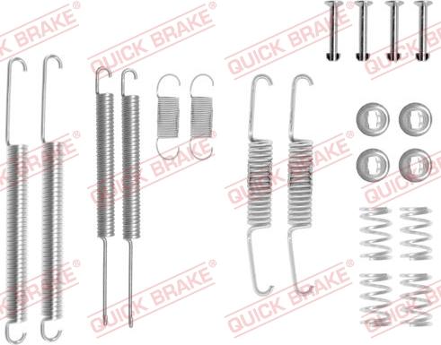 QUICK BRAKE 1050598 - Piederumu komplekts, Bremžu loki autospares.lv