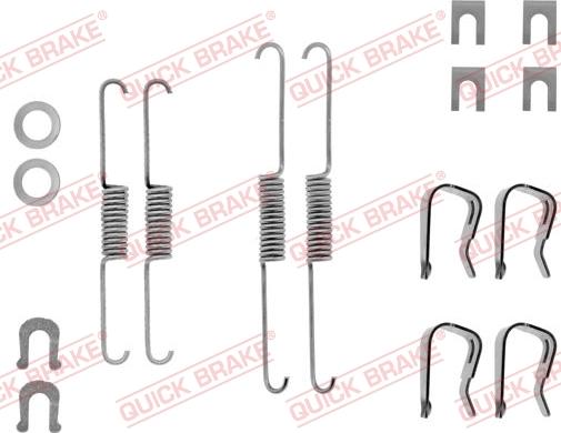 QUICK BRAKE 105-0557 - Piederumu komplekts, Bremžu loki autospares.lv