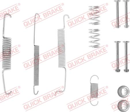 QUICK BRAKE 105-0569-1 - Piederumu komplekts, Bremžu loki autospares.lv