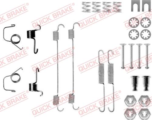 QUICK BRAKE 1050617 - Accessory Kit, brake shoes www.autospares.lv