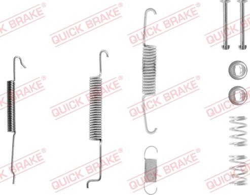 QUICK BRAKE 10506801R - Piederumu komplekts, Bremžu loki autospares.lv