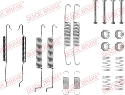 QUICK BRAKE 105-0680 - Accessory Kit, brake shoes www.autospares.lv