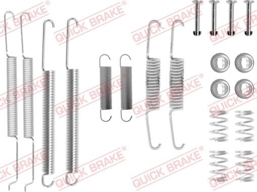 QUICK BRAKE 1050681 - Piederumu komplekts, Bremžu loki autospares.lv