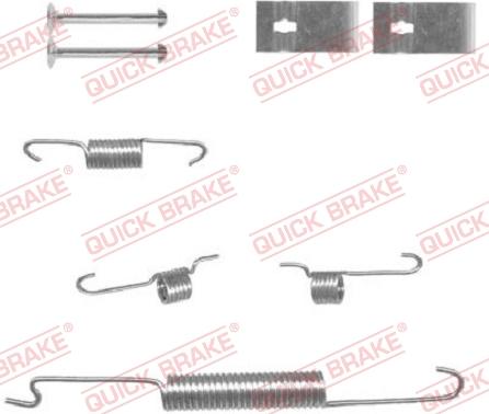 QUICK BRAKE 105-0863-1 - Piederumu komplekts, Bremžu loki www.autospares.lv