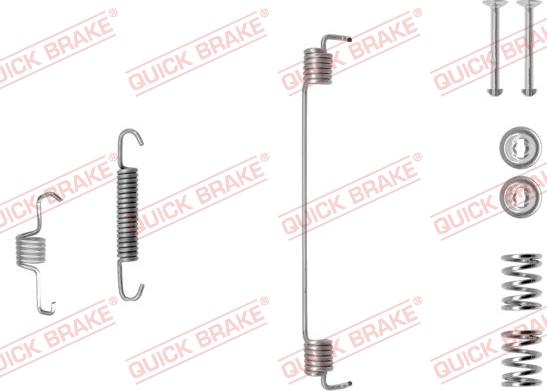 QUICK BRAKE 10508191R - Accessory Kit, brake shoes www.autospares.lv