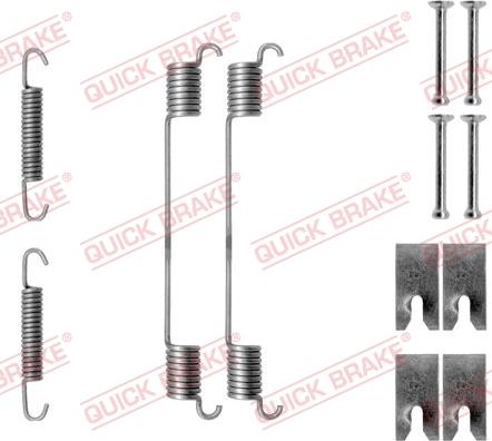 QUICK BRAKE 1050814 - Piederumu komplekts, Bremžu loki autospares.lv