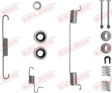 QUICK BRAKE 105-0818-1 - Accessory Kit, brake shoes www.autospares.lv