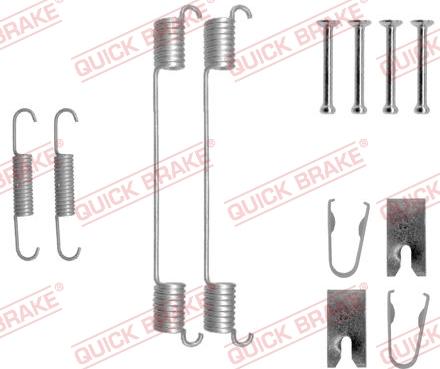 QUICK BRAKE 1050883 - Piederumu komplekts, Bremžu loki autospares.lv