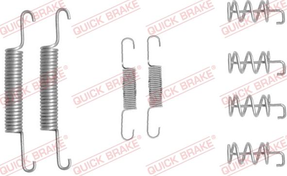 QUICK BRAKE 1050831 - Piederumu komplekts, Stāvbremzes mehānisma bremžu loks www.autospares.lv