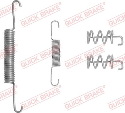 QUICK BRAKE 105-0832-1 - Piederumu komplekts, Stāvbremzes mehānisma bremžu loks www.autospares.lv