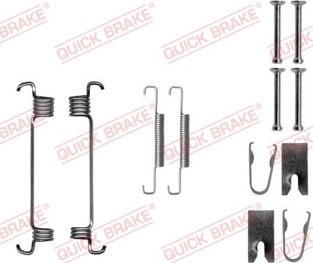 QUICK BRAKE 105-0875 - Piederumu komplekts, Stāvbremzes mehānisma bremžu loks autospares.lv