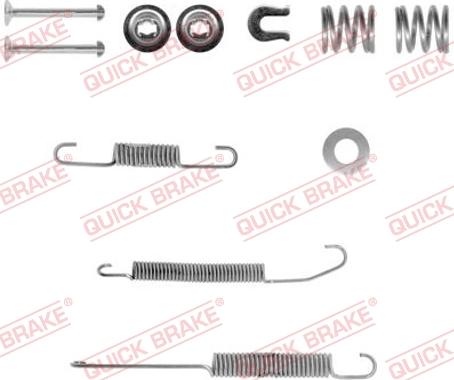 QUICK BRAKE 105-0718-1 - Accessory Kit, brake shoes www.autospares.lv