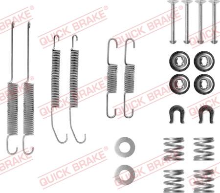 QUICK BRAKE 1050718 - Accessory Kit, brake shoes www.autospares.lv