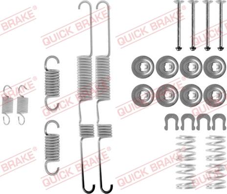 QUICK BRAKE 105-0733 - Accessory Kit, brake shoes www.autospares.lv