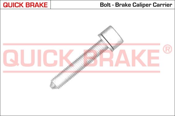 QUICK BRAKE 11612 - Болт, корпус скобы тормоза www.autospares.lv