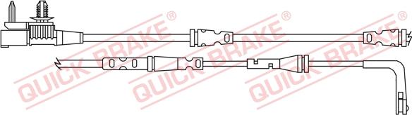 QUICK BRAKE WS 0409 B - Warning Contact, brake pad wear www.autospares.lv