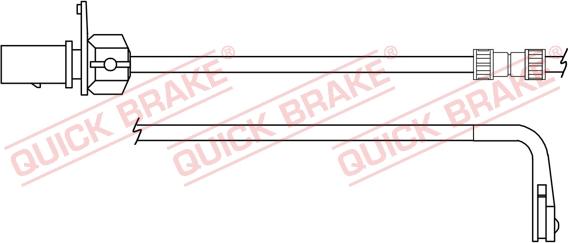 QUICK BRAKE WS 0391 A - Indikators, Bremžu uzliku nodilums autospares.lv