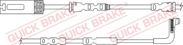 QUICK BRAKE WS 0356 A - Indikators, Bremžu uzliku nodilums www.autospares.lv