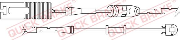 QUICK BRAKE WS 0253 A - Warning Contact, brake pad wear www.autospares.lv