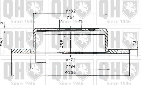 Quinton Hazell BDC4946 - Bremžu diski www.autospares.lv