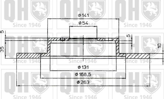 Quinton Hazell BDC4986 - Brake Disc www.autospares.lv