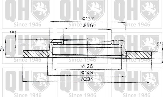 Quinton Hazell BDC4592 - Bremžu diski www.autospares.lv