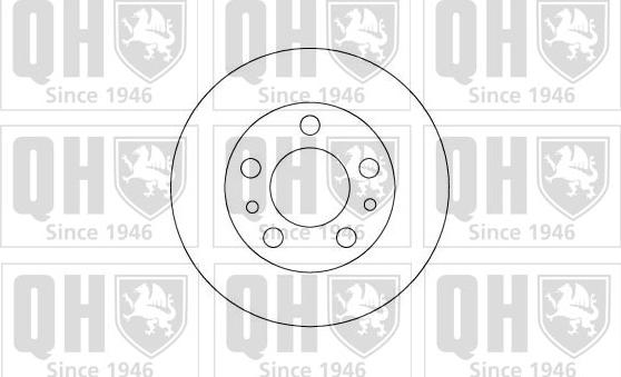 Quinton Hazell BDC4547 - Тормозной диск www.autospares.lv