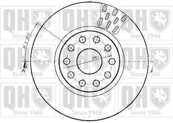 Quinton Hazell BDC4501 - Bremžu diski autospares.lv