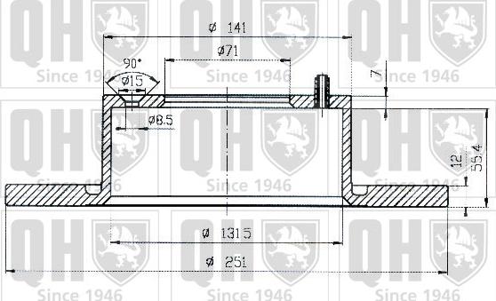 Quinton Hazell BDC4530 - Bremžu diski www.autospares.lv