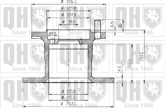 Quinton Hazell BDC4659 - Bremžu diski www.autospares.lv