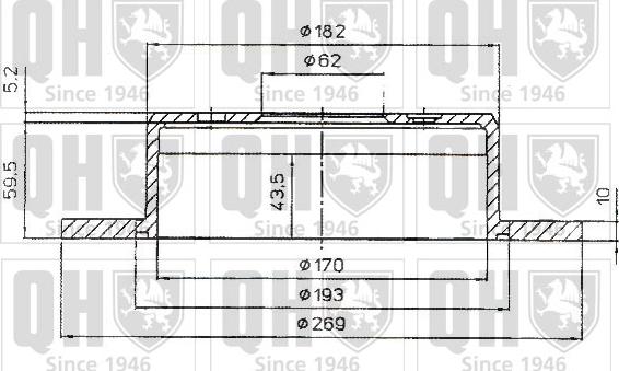 Quinton Hazell BDC4613 - Bremžu diski www.autospares.lv