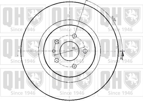 Quinton Hazell BDC4683 - Bremžu diski www.autospares.lv