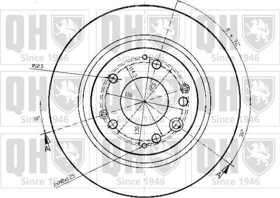 Quinton Hazell BDC4840 - Bremžu diski www.autospares.lv