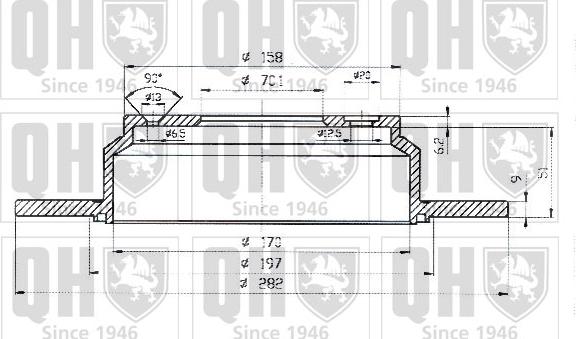 Quinton Hazell BDC4840 - Bremžu diski www.autospares.lv