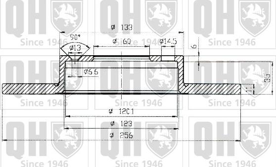 Quinton Hazell BDC4812 - Bremžu diski www.autospares.lv