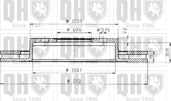 Quinton Hazell BDC4364 - Bremžu diski www.autospares.lv